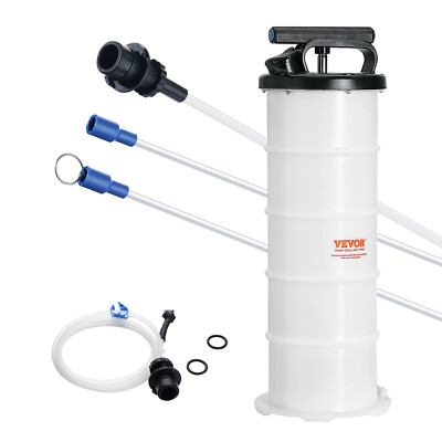 VEVOR Fluid Extractor Manual Hand Operated Oil Change Vacuum Pump 1.74 Gal/6.5L