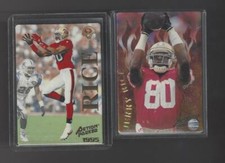 1994 & 1995 ACTION PACKED FOOTBALL JERRY RICE NM/MT  94 Catching Fire #R1, 95 #1