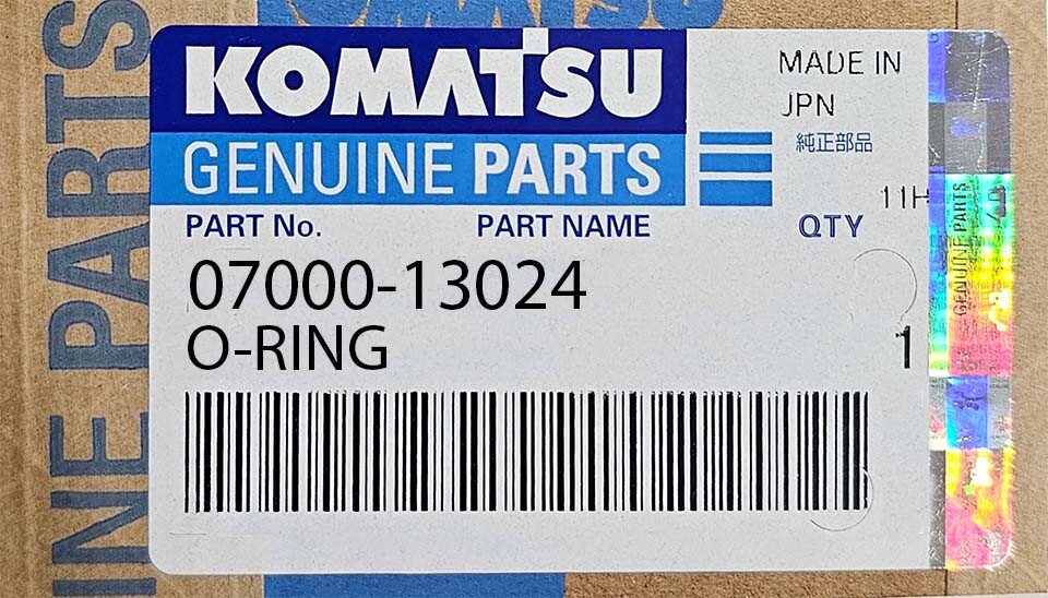 P/N 07000-13024, O-RING, NEW KOMATSU OEM | eBay