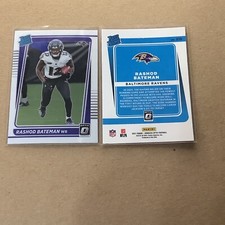 2021 Panini Donruss Optic RASHOD BATEMAN Rated Rookie RC #210 Ravens B-3