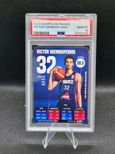 Victor Wembanyama 2023 Equipes De France PSA 10 San Antonio Spurs