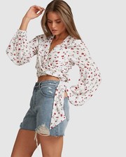 BNWT BILLABONG X STEPH CLAIRE SMITH SWEET SOUL WRAP TOP MEDIUM (10) $89.99