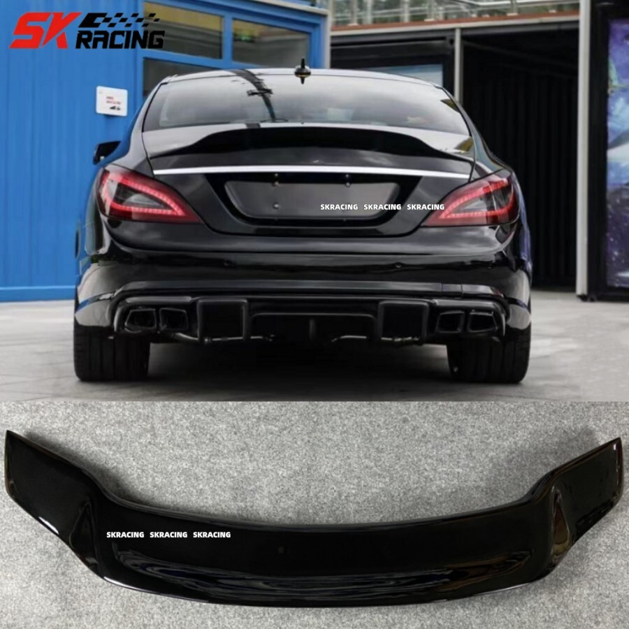 Gloss Black Rear Trunk Spoiler Wing Lip For Mercedes Benz CLS Class ...