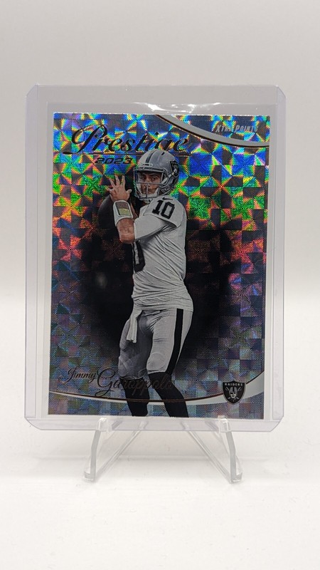 2023 Prestige Football #155 Xtra Points Hyper Parallel Jimmy Garoppolo