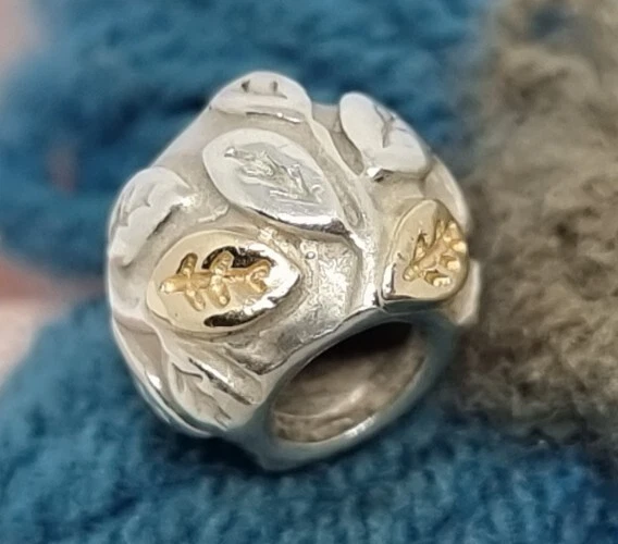 Genuine Pandora Silver 14k 14ct Gold Tree of Life Charm S925