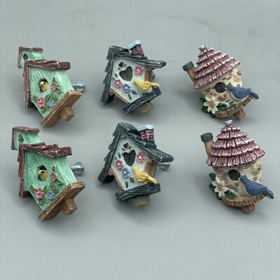 Set Of BIRDHOUSE 3D Poly Drawer Pulls Cabinet Handles Knobs