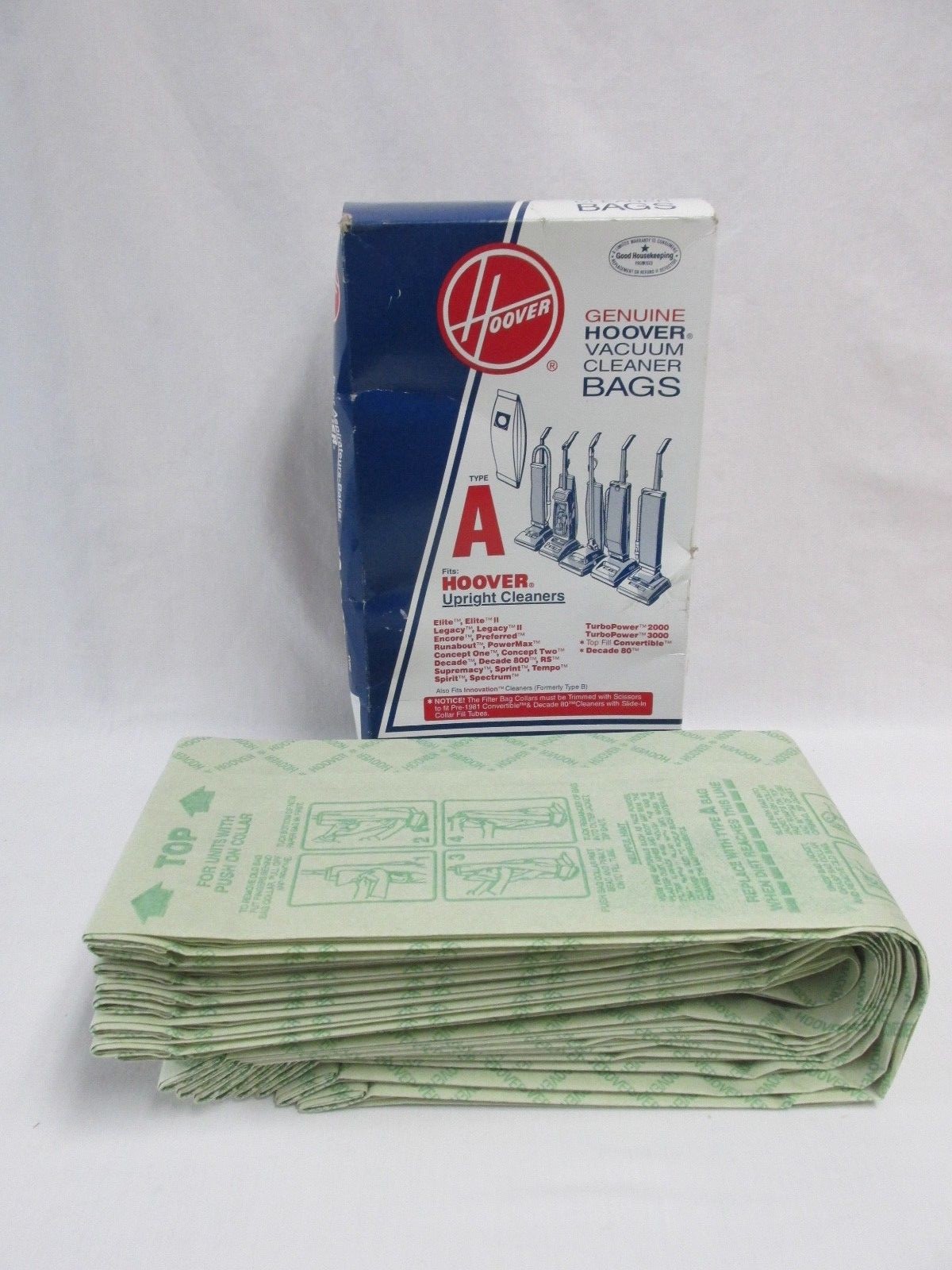 Hoover Genuine Type A Vacuum Bags 11 Bags eBay