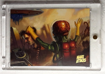 2013 Topps Mars Attacks! Invasion Gold Foil Karte 49 Alliance Annihilated