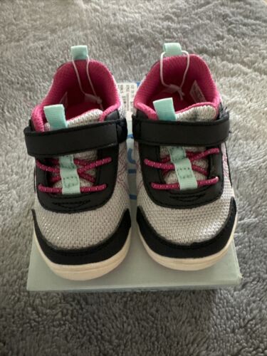 Girls Carson Navy Stride Rite 360 - Fits Wide Feet Too Sneakers Toddler 5M - Photo 1/7