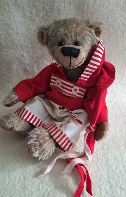 UNIKAT-Künstlerbär *Ferris*, aus Schulte-Mohair, 28 cm  von *gelibären*