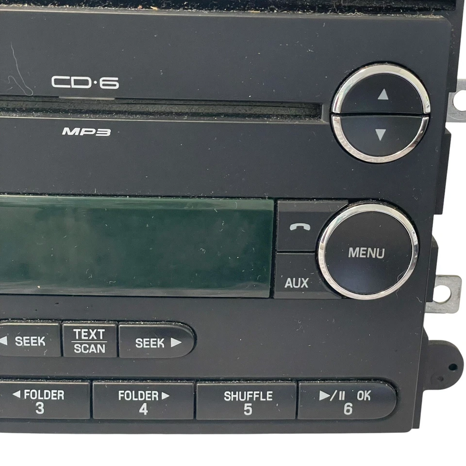 Radio estéreo cambiador de 6 discos reproductor de CD MP3 FORD FUSION MERCURY Milan Explorer OEM Foto 4 de 4