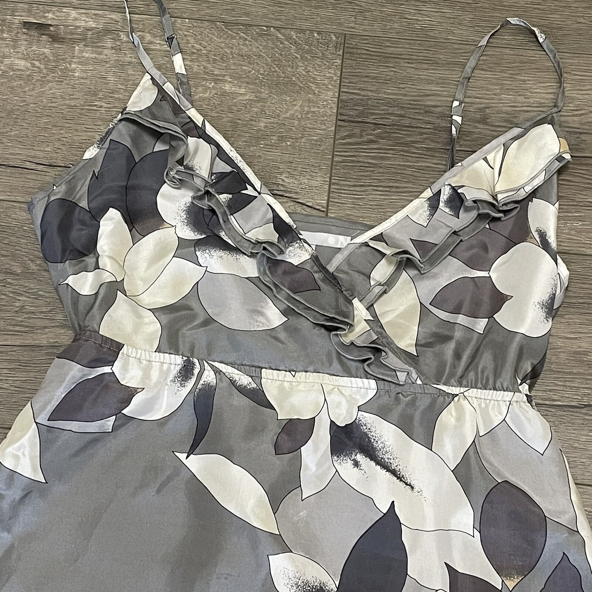 Old Navy Women Gray Floral 100% Silk Dress Size Small Fully Lined NWT | eBay