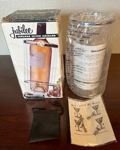 New/Open Box Prodyne Jubilee Iceless Wine Cooler w/Charms