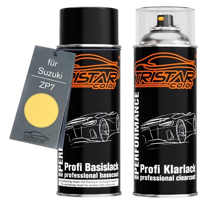 Autolack Spraydosen Set für Suzuki ZP7 Sunshine Lemon Yellow Pine Apple Yellow