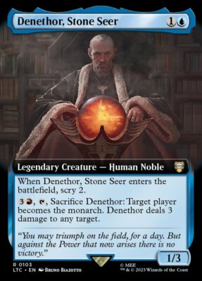 x1 Denethor, Stone Seer - Extended Art R MTG Commander: The Lord of the Rings: T