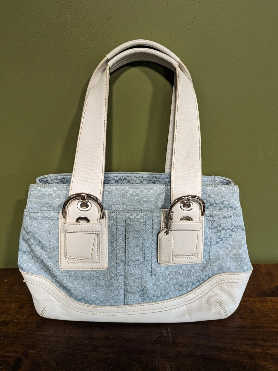 Jacquard-weave Handbag - Blue/patterned - Ladies