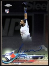B3819- 2018 Topps Chrome Rookie Autographs #RARU Richard Urena Auto - NM-MT