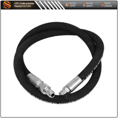 Pressure Washer Whip Hose 4 Ft X 3/8 Inch Hose Reel Connector Hose For Pressure