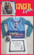 GINGER LYNN: Adult XXX Star Owned/Worn Top w/signed pic & COA