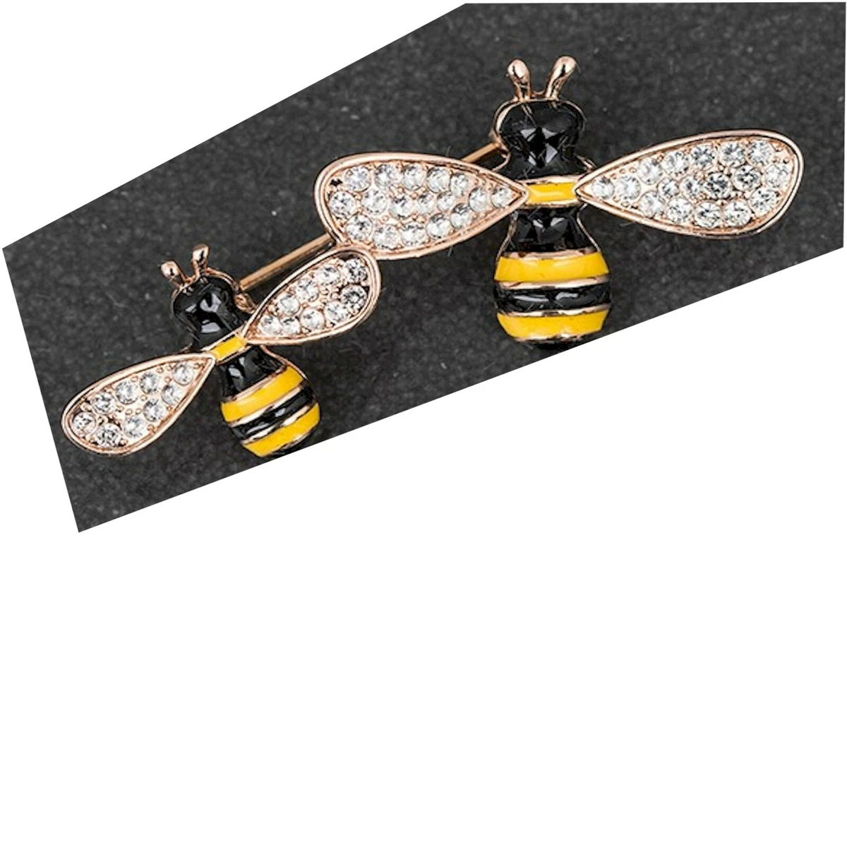 Rose gold bee brooch deals