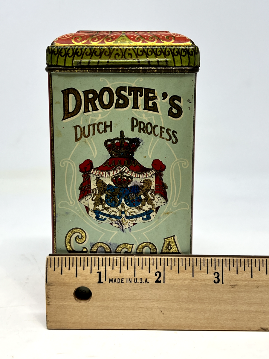 Vintage Antique Droste's Cocoa Holland Chocolate Tin 8 oz. 4.75