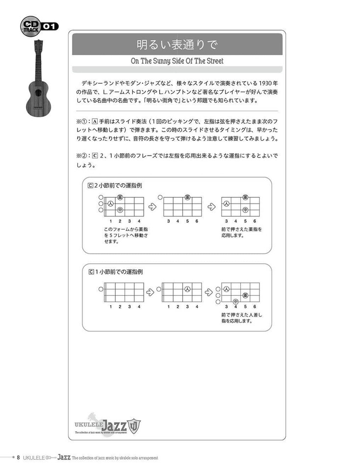 Ukulele Jazz Solo Arranged Playd By Kiyoshi Kobayashi with CD Japan