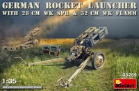 German Rocket Launcher With 28Cm Wk Spr & 32Cm Flamm 1:3 5 Kunststoff Modell Kit