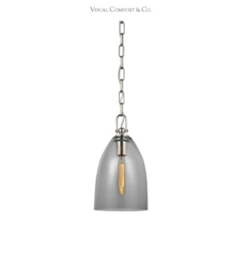 Visual Comfort CHC 5426PN-SMG Andros 9'' Wide Mini Pendant*NEW*
