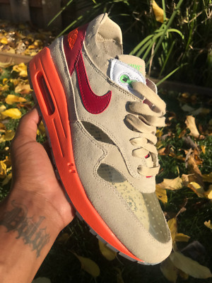 Size 10 - Nike CLOT x Air Max 1 2021 Kiss of Death *Pre Owned*