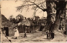 Old postcard Senegal Fortier 358. In a Village (67703)