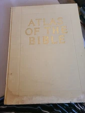 Vintage ATLAS OF THE BIBLE: L H Grollenberg 1957 Printing White Hardback