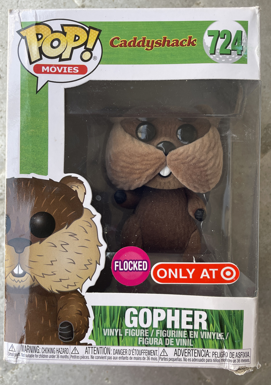 Funko Pop! Películas Exclusivas De Caddyshack Gopher #724 [Flocked]
