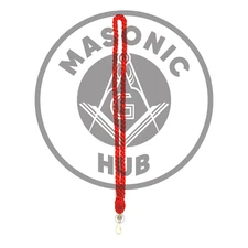 Masonic Mason Jewel neck cord Without Jewel  Red- Royal Arch