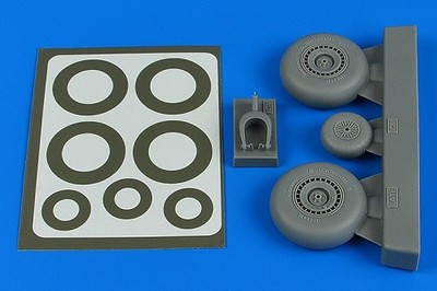 Aires 4806 - 1:48 Do 217N wheels & paint masks - late B for ICM - Neu