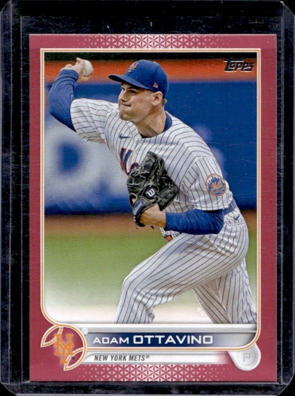 2022 Topps Update Adam Ottavino Mother's Day Hot Pink #/50 Mets