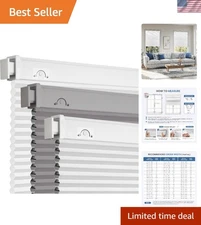 Cordless Cellular Shades Blackout Blinds for Indoor Windows 34x36 White