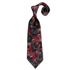 Vintage EUC Miles Davis Wild Abstract Art Print Silk Tie USA Made Necktie