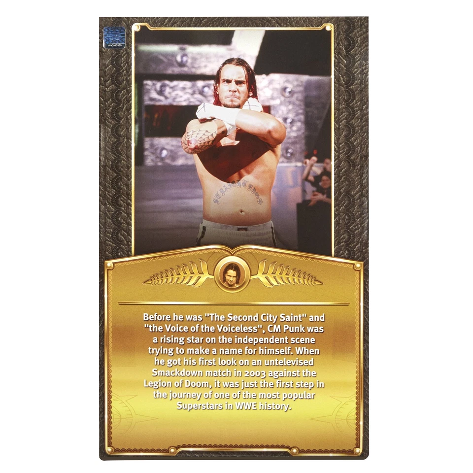 Figura de lucha libre de juguete CM Punk (cortos) - WWE 2026 Defining Moments (onda 1) Foto 2 de 3