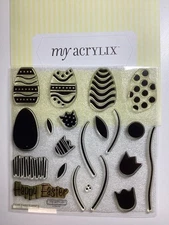 Close to My Heart My Acrylix D1085 Happy Easter stamp set