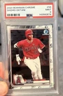 PSA 9 SHOHEI OHTANI 2020 BOWMAN CHROME #58 LOS ANGELES DODGERS MINT Angels Card