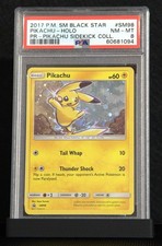 Pokemon Pikachu #SM98 EN Sidekick Coll PSA 8
