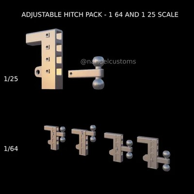 1/64 Print  ADJUSTABLE HITCH PACK - 1 64