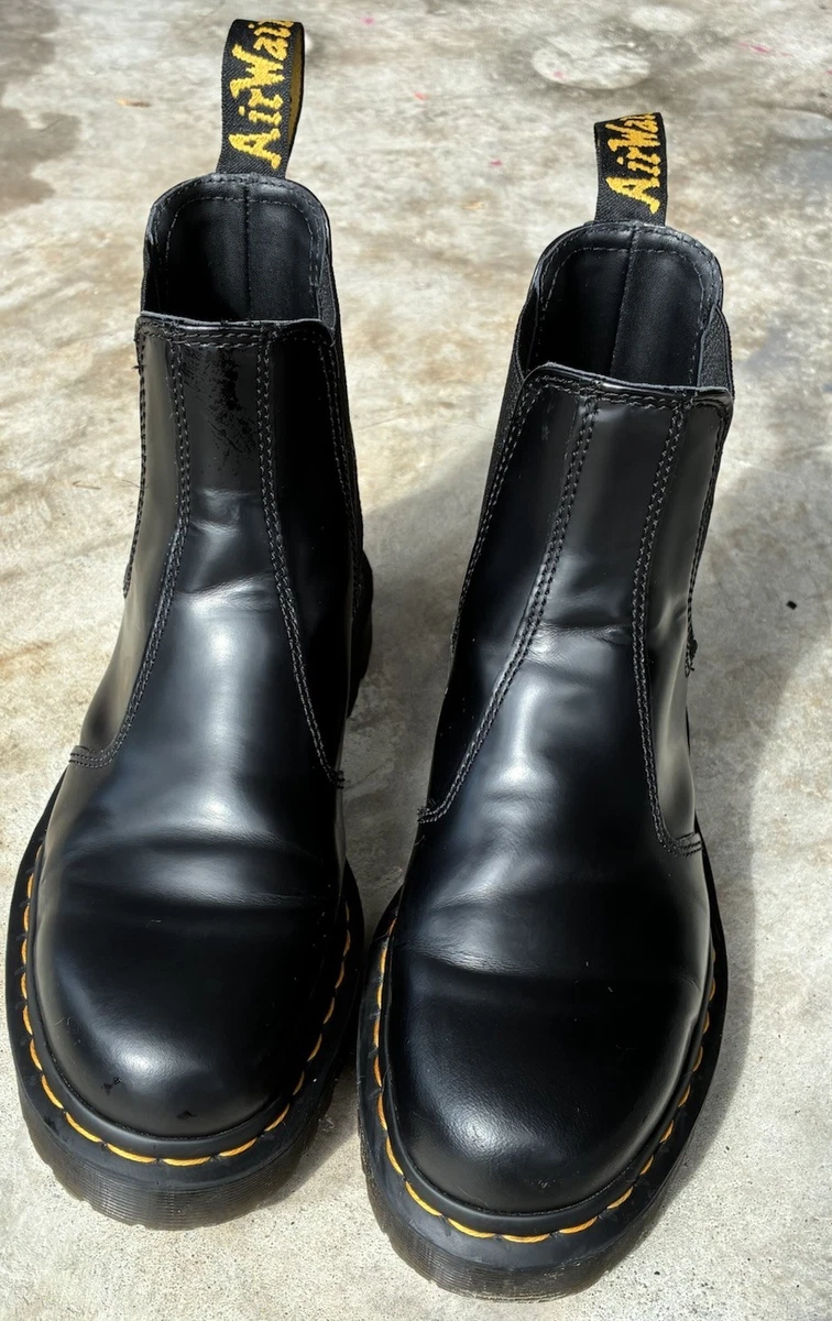 Dr. Marten’s Black Leather Pull-On Chelsea Mens Boots Size 9 US Or 42 EU Amazon.com: Dr. Martens Unisex 2976 Smooth Leather Chelsea  main image 3