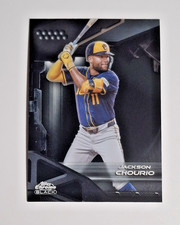 Jackson Chourio - 2026 Topps Chrome Black #91 Milwaukee Brewers