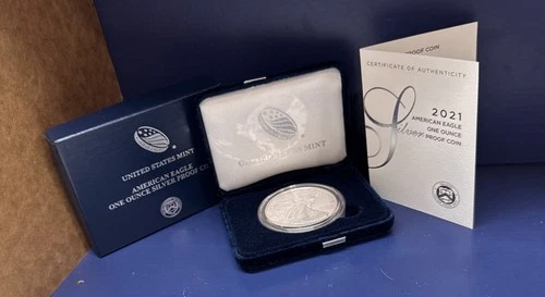 2021 American $1 Eagle 1.000 Troy Oz Silver Proof Coin
