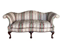 SOUTHWOOD CONNOISSEUR COLLECTION CLAW FOOT DOWN FILLED 78" SOFA