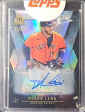 Topps sealed 2021 Bowman Draft Chrome Invicta Auto Pedro Leon #BI-9 /99 Astros