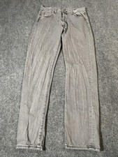 Levis 501 93 Jeans Mens 30x32 Gray Levi's Premium Button Fly Denim Straight Leg