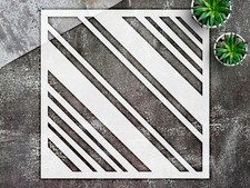 Stencil Fall Plaid - Reusable Mylar, Autumn Crafts, Rustic Seasonal - StencilAir