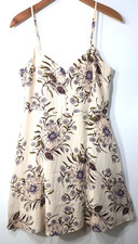  158 MADEWELL Sz 8 100 Silk Button Front Cami Sundress Cottagecore Minimalist